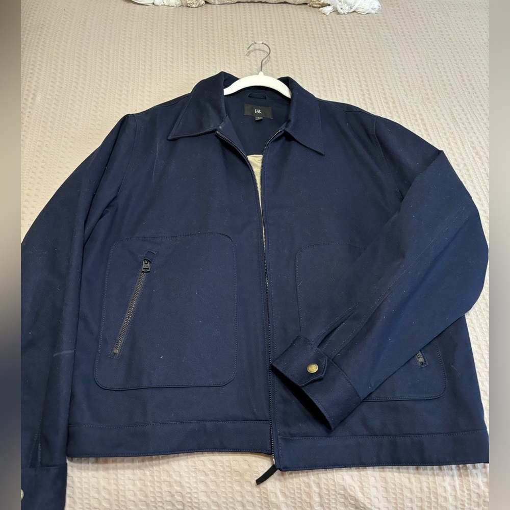 Men’s Banana Republic Navy Cloth Dress Coat